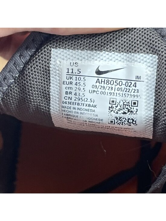 Nike Air Max 270 Men Size 11.5 Thunder Grey Total Orange AH8050-024 Sneaker main image 6